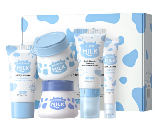 Milk Skin Care 5-piece Set Moisturizing Facial Care Suite